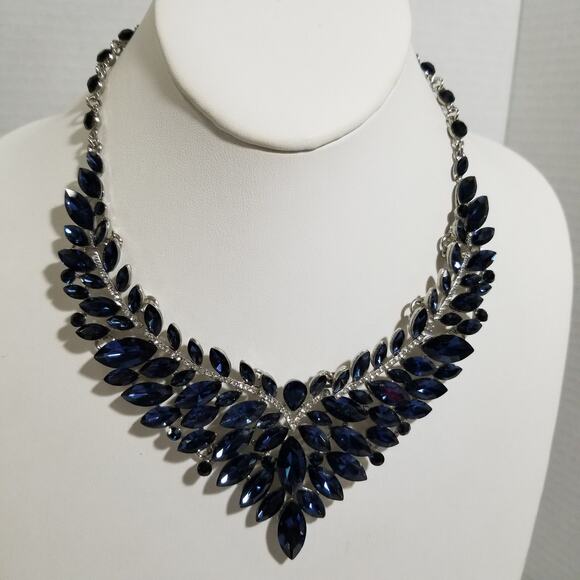 Rare blue marquise bib statement 14" 2" ex.  1.1936 - Picture 2 of 16